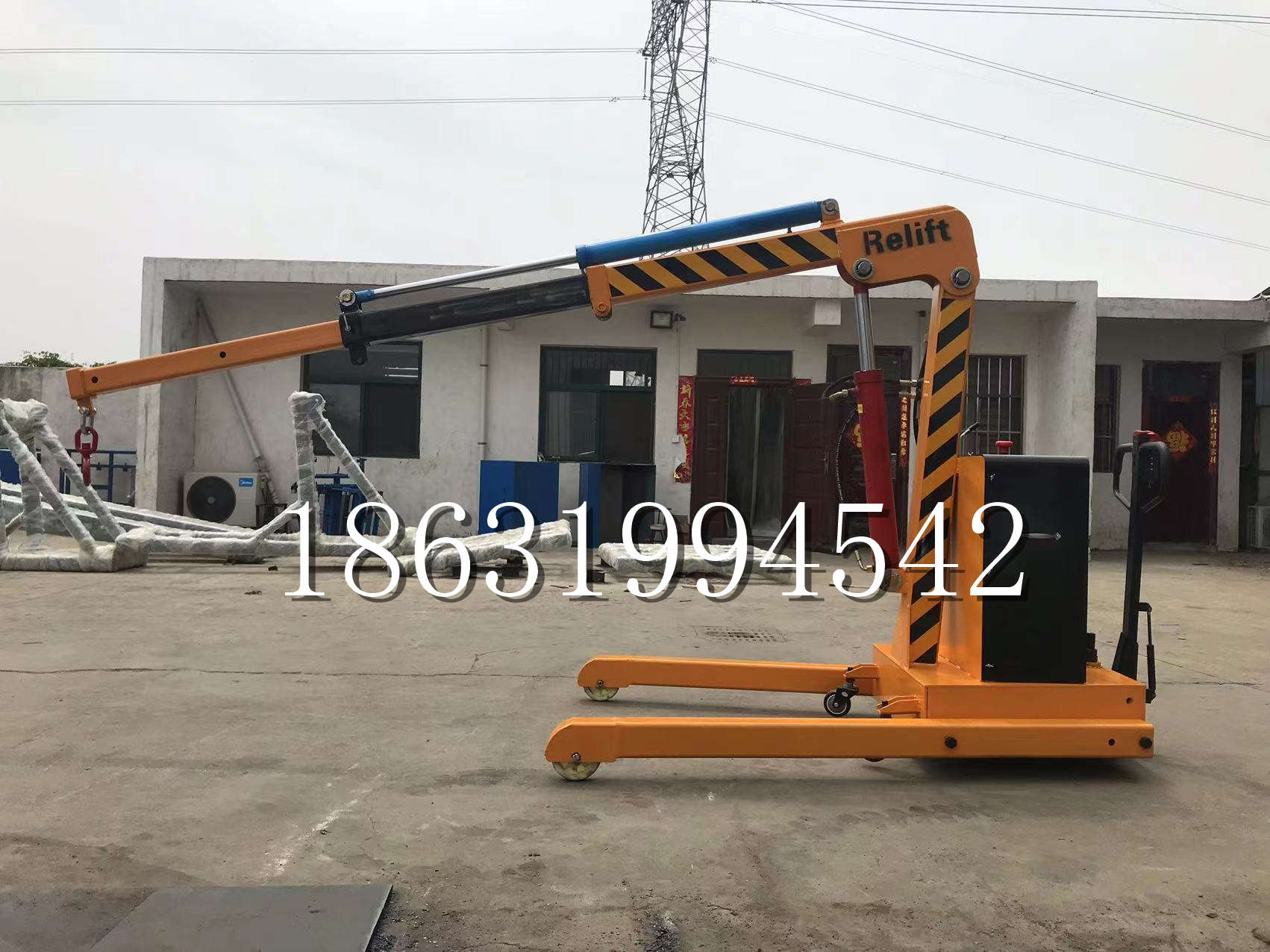 北京市久征定做3吨三轮随车吊 农用园林绿化移树吊 平板工程用小吊机